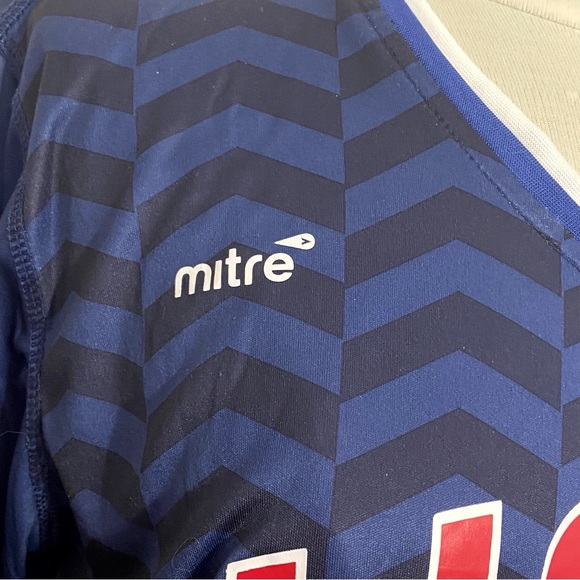 MITRE USA soccer jersey 2017 silky finish graphic has very little cracking top S - Picture 3 of 8